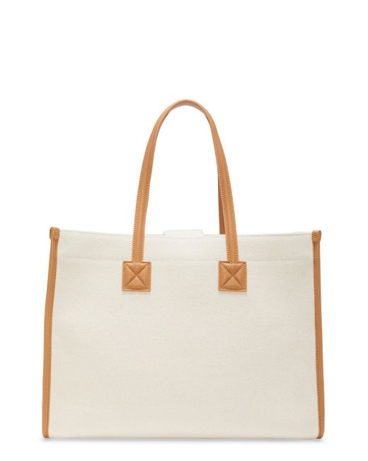 Vince Camuto Saly Canvas Tote in Natural | Lyst