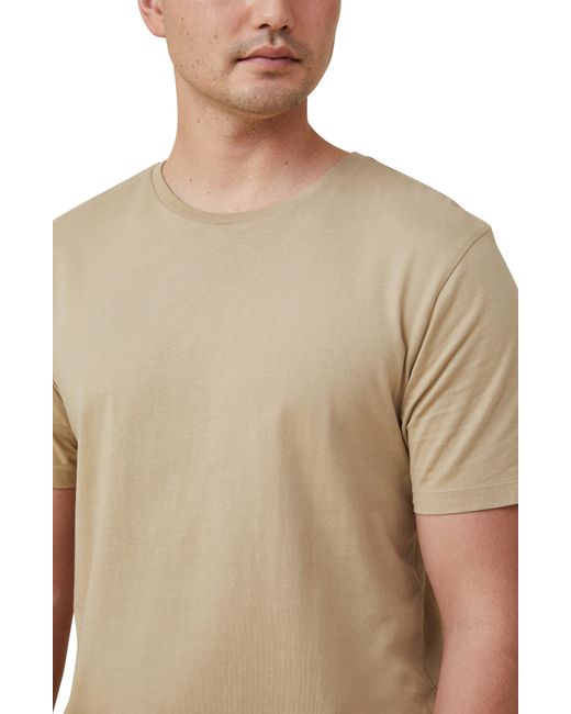 Cotton On Natural Regular Fit Organic Cotton T-shirt for men