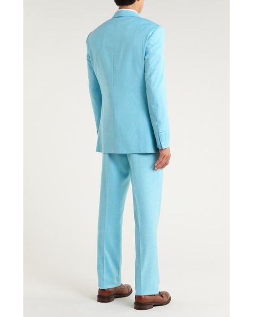 ZEGARIE Blue Mélange 3-Piece Suit for men