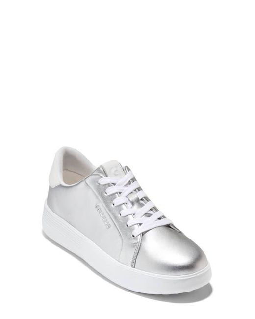 Cole Haan White Grand Crosscourt Joy Platform Sneaker