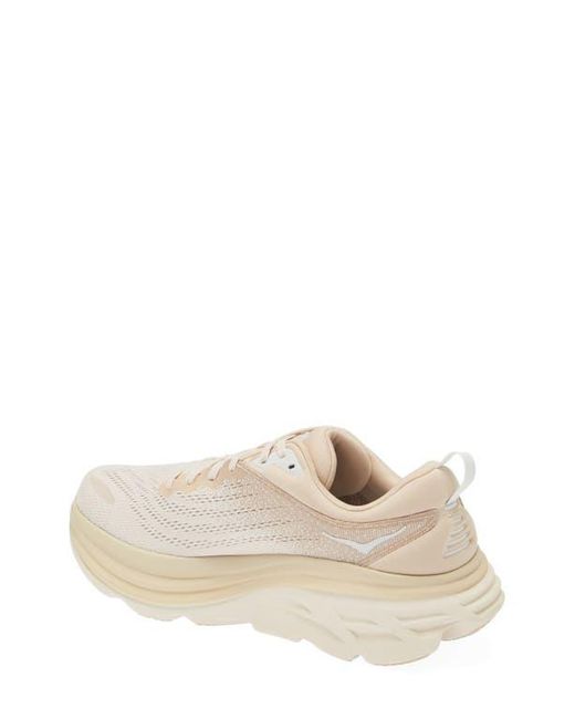 Hoka One One White Bondi 8 Running Shoe for men