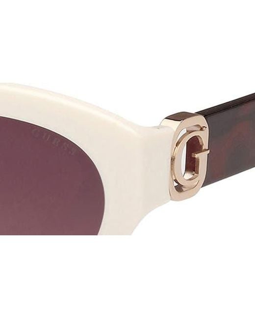 Guess Purple Oval Sunglasses for men