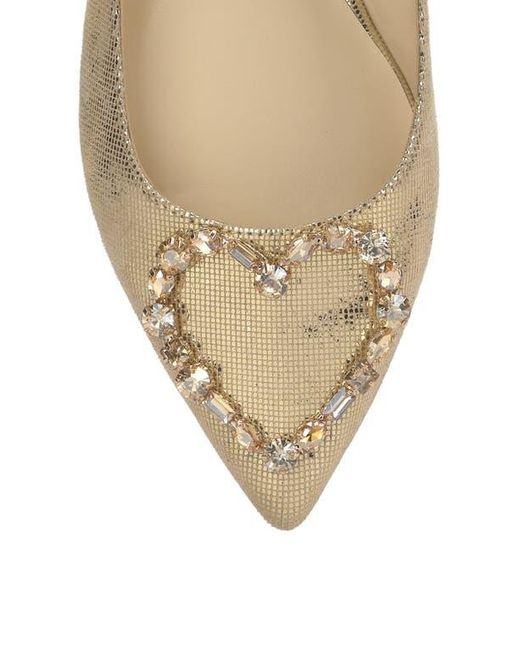 Jessica Simpson Natural Elika Embellished Flat