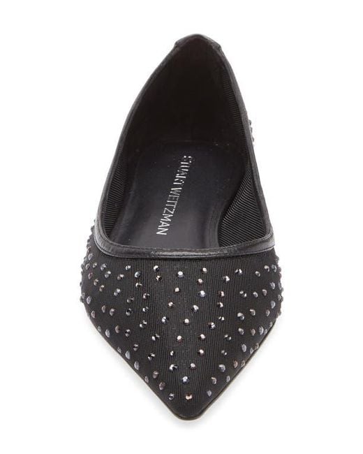 Stuart Weitzman Blue Emilia Mesh Flat