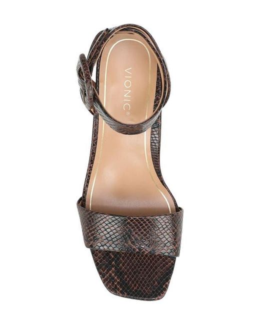 Vionic Metallic Zinfandel Sandal