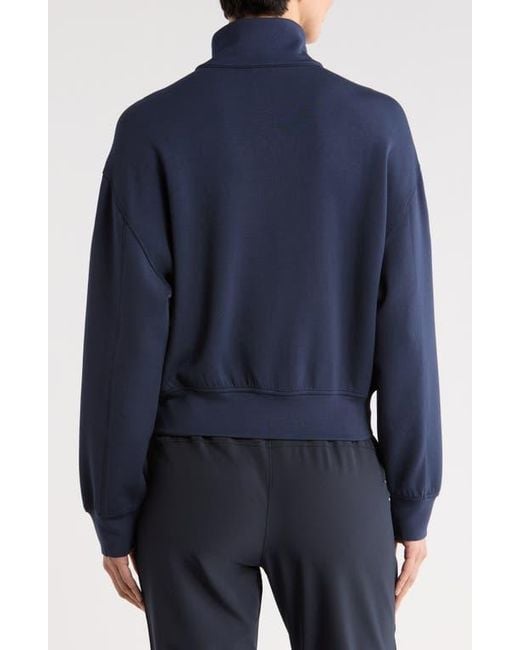 Travis Mathew Blue Skyloft Soft Echo Half Zip Pullover