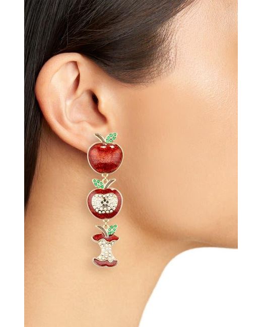 BaubleBar Three Station Apple Drop Earrings in Red Lyst