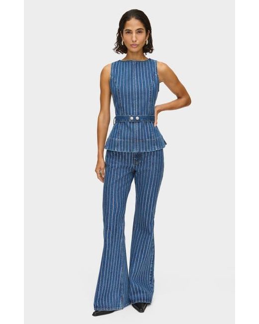 ALIGNE Blue Diamante Flare Jeans