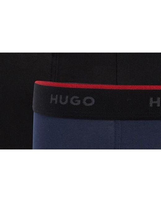 Boss Blue Triplet Stretch Cotton Trunks for men
