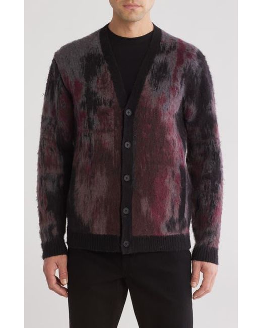 John Varvatos Brown Dio Jacquard Cardigan for men