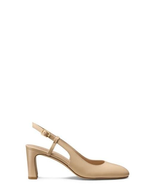 Stuart Weitzman Natural Babette Slingback Pump