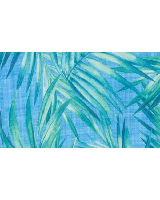 Con.struct Blue Palm Leaf Performance Knit Polo for men