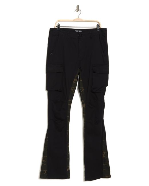 American Stitch Black Twill Stacked Leg Pants for men