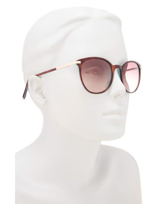 Ted Baker Pink 53Mm Round Sunglasses