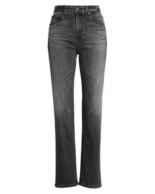 AG Jeans Gray Saige High Waist Straight Leg Jeans