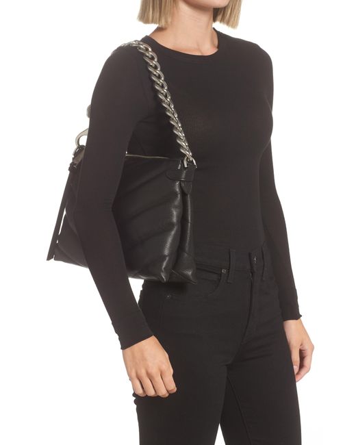 Rebecca Minkoff Black Edie Maxi Leather Crossbody Bag