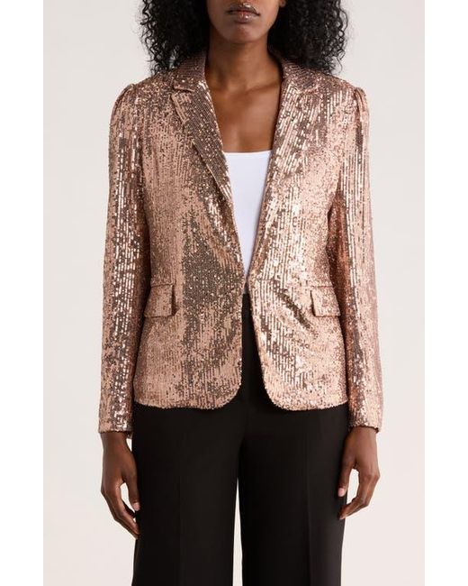 Love Token Brown Susan Sequin Blazer