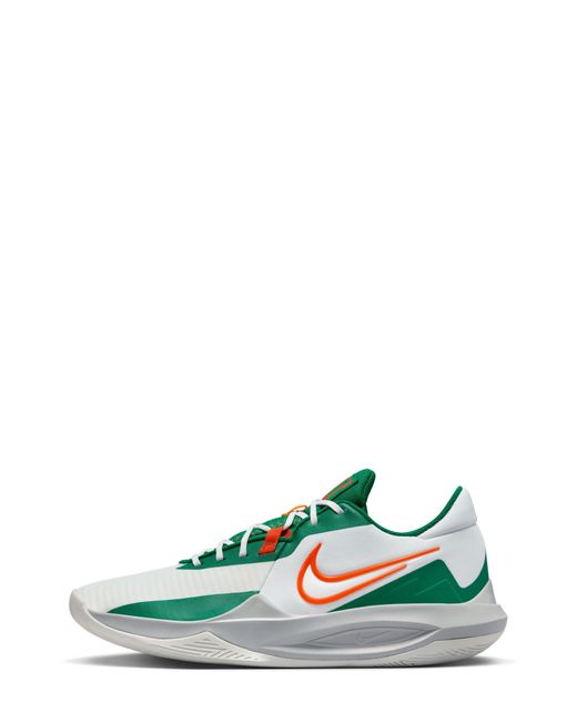 Nike Green Precision 6 Basketball Shoe for men