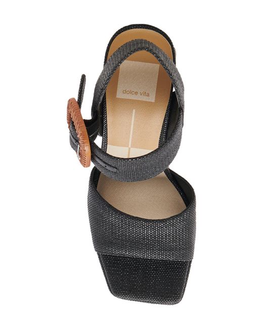 Dolce Vita Black Amari Platform Sandal