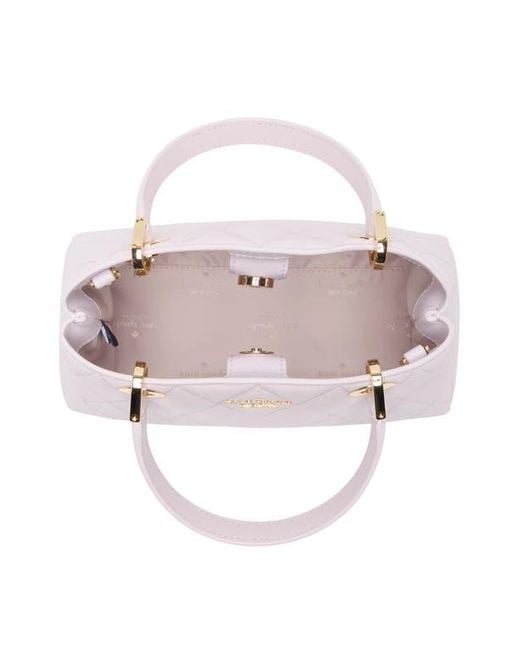 Kate Spade Pink Carey Quilted Leather Satchel