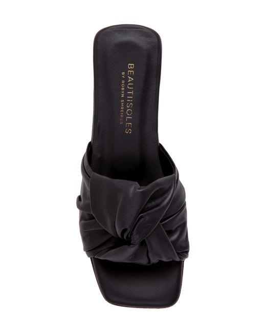 Beautiisoles Black Lia Slide Sandal