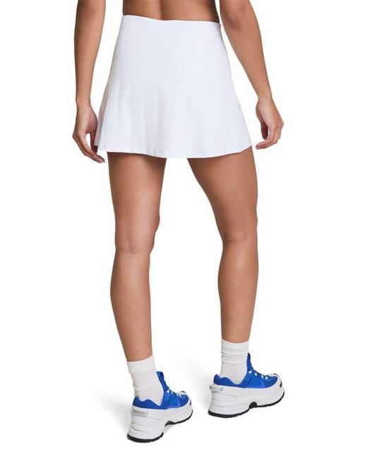 Spanx White Booty Boost Rib Skort