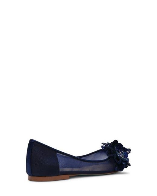 Betsey Johnson Blue Pointed Toe Flat