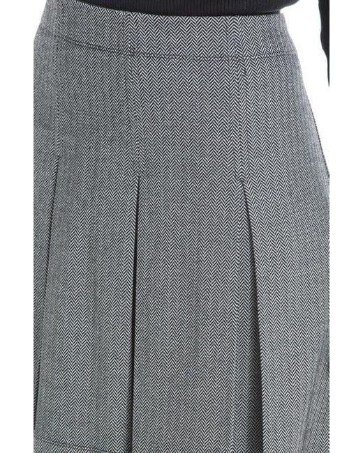 Max Studio Black Pleated Miniskirt
