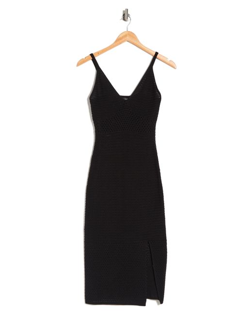 Bebe Black Knit Midi Dress
