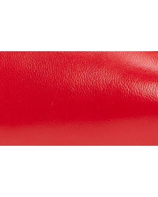 Cinq À Sept Red Madison Ankle Strap Pump