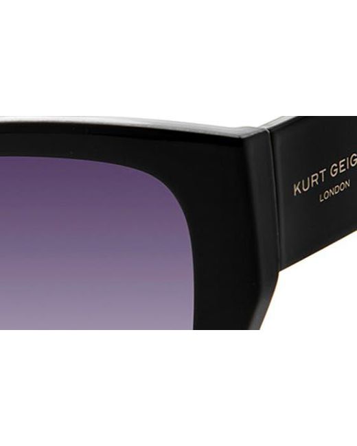 Kurt Geiger Blue 55mm Cat Eye Sunglasses