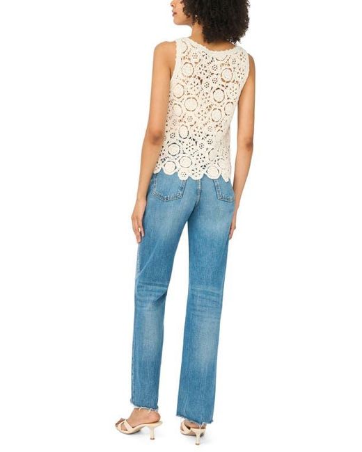 1.STATE Blue Open Knit Tank