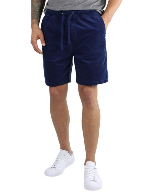 Jachs New York Blue Stretch Corduroy Pull-on Shorts for men