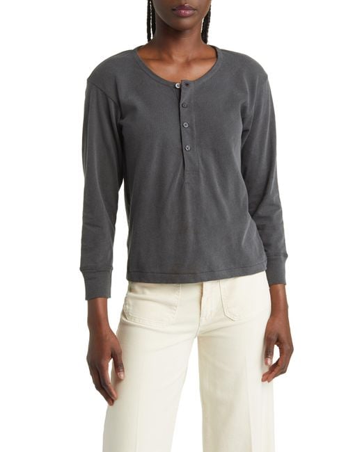 The Great Gray Henley Top