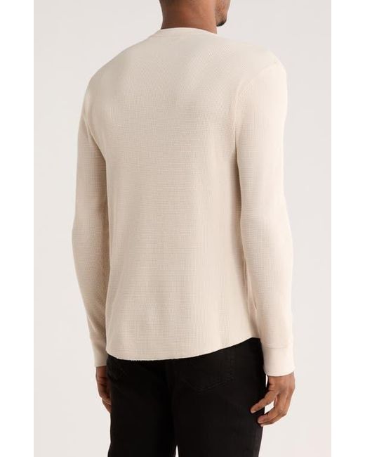 Vince Natural Crewneck Cotton Thermal Sweater for men