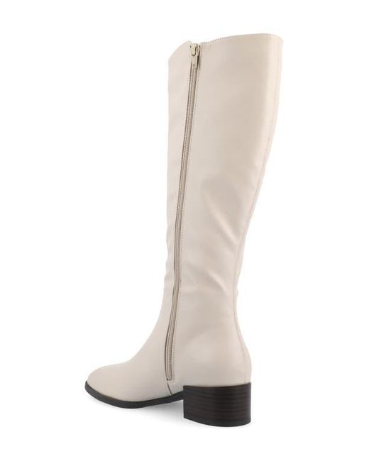 Journee Collection White Devri Tall Boots