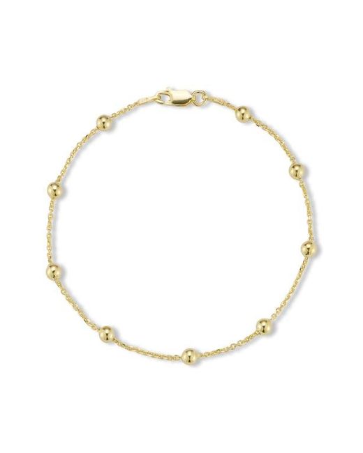 Glaze Jewelry White Ball Station Bracelet