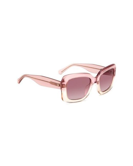 Kate Spade Pink Bellamys 52Mm Gradient Rectangular Sunglasses