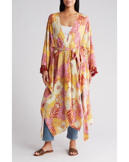 Vici Collection Orange Tamsin Cover-up Wrap
