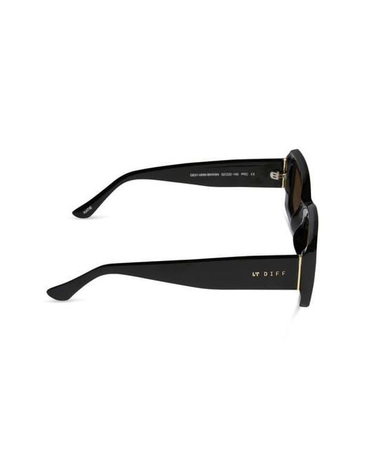 DIFF Brown Katie 52Mm Gradient Rectangle Sunglasses