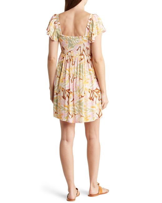 Roxy Natural Oceanview Floral Dress