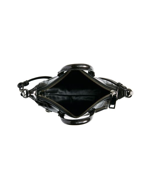 Rebecca Minkoff Black Micro Mini M.a.b. Leather Crossbody Bag