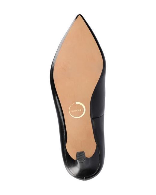 Journee Collection Black Scylee Pump