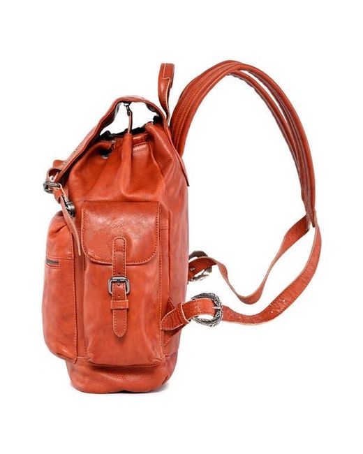 Old Trend Orange Bryan Leather Backpack