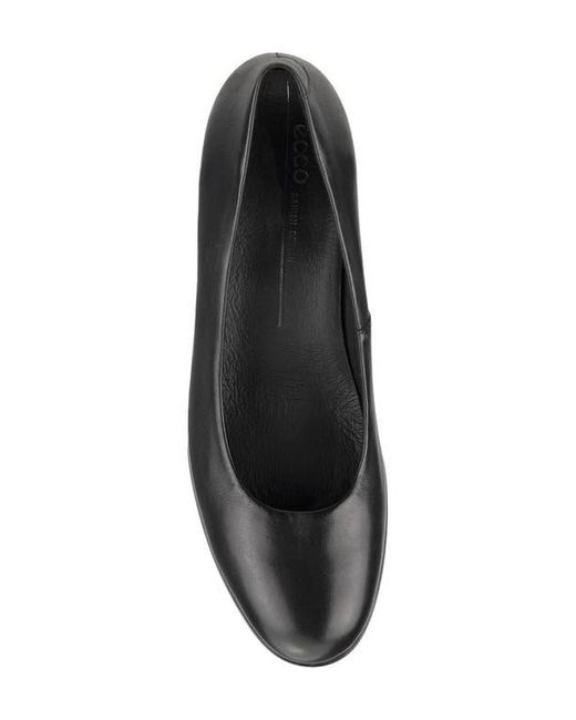 Ecco Black Block Heel Pump