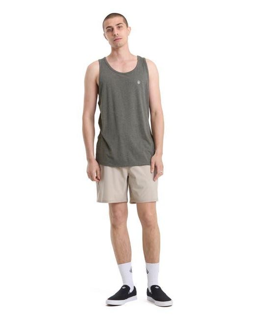 Volcom Gray Solid Tank for men