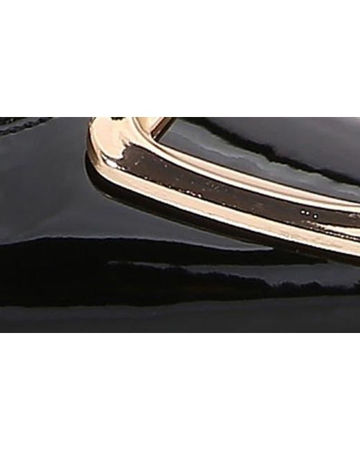 BERNESS Black Buckle Slingback Stiletto Pump