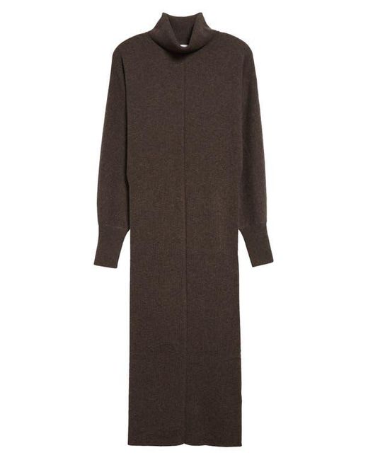Reiss Black Winslet Long Sleeve Sweater Dress