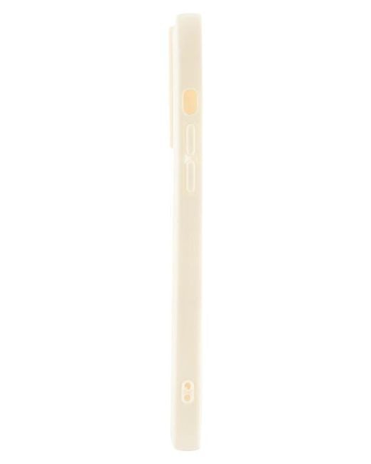Auramma White Solid Wavy Bumper Iphone 14 Pro Max Case