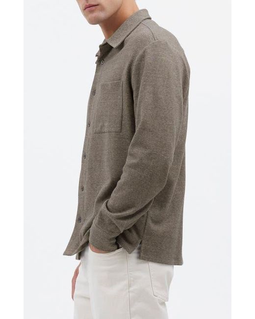 Madewell Brown The Devoe Knit Button-Up Shirt for men